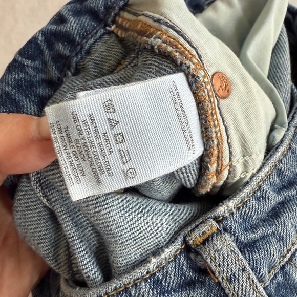 We The Free Distressed Button-Up Y2K Mini Skirt - Size 29 - Picture 8 of 8